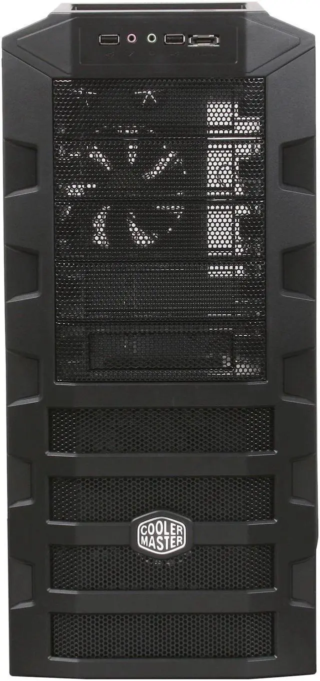 Alt view image 2 of 10 - Cooler Master HAF 922 RC-922-KKR600 Black Steel / Plastic and Mesh Bezel ATX Mid Tower Computer Case 600W Power Supply