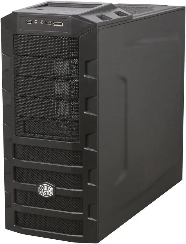 Alt view image 3 of 10 - Cooler Master HAF 922 RC-922-KKR600 Black Steel / Plastic and Mesh Bezel ATX Mid Tower Computer Case 600W Power Supply