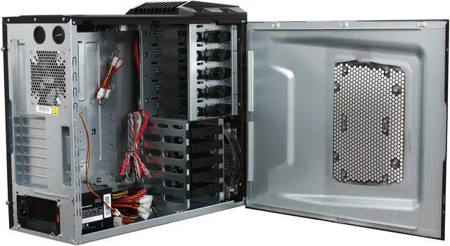 Alt view image 5 of 10 - Cooler Master HAF 922 RC-922-KKR600 Black Steel / Plastic and Mesh Bezel ATX Mid Tower Computer Case 600W Power Supply