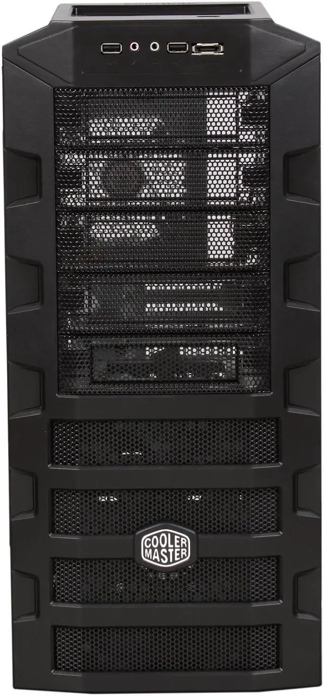 Alt view image 2 of 10 - COOLER MASTER HAF 922 BLUE RC-922M-KWN2-GP Black ATX Mid Tower Computer Case with Side window
