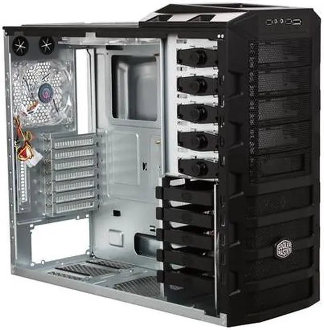 Alt view image 7 of 10 - COOLER MASTER HAF 922 BLUE RC-922M-KWN2-GP Black ATX Mid Tower Computer Case with Side window