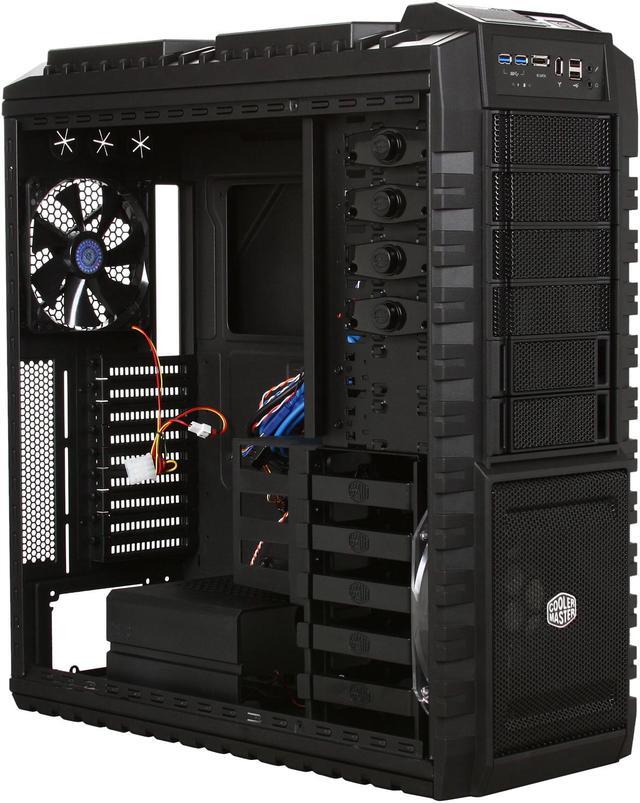 Alt view image 7 of 10 - Cooler Master HAF X - High Air Flow Full Tower Computer Case with Windowed Side Panel and USB 3.0 Ports