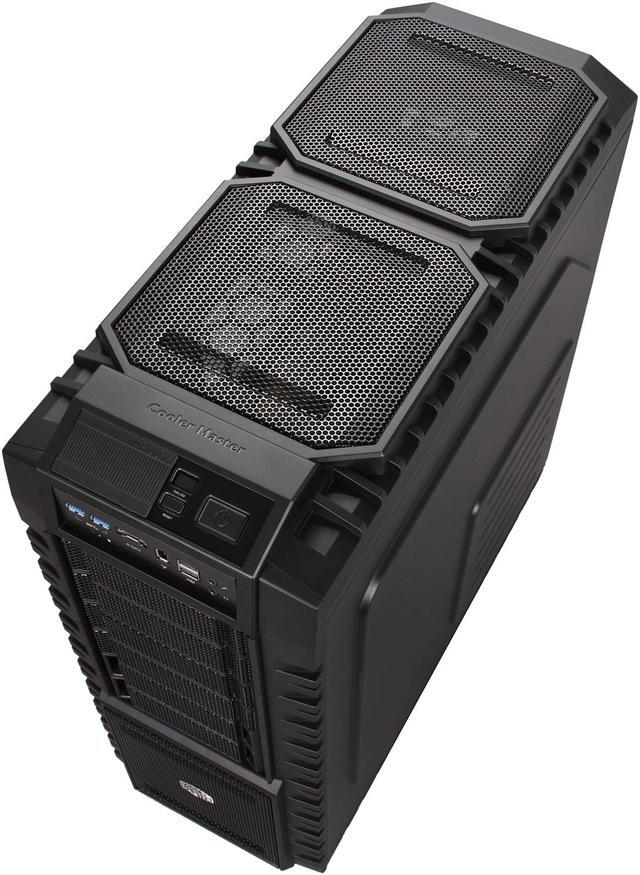 Alt view image 8 of 10 - Cooler Master HAF X - High Air Flow Full Tower Computer Case with Windowed Side Panel and USB 3.0 Ports