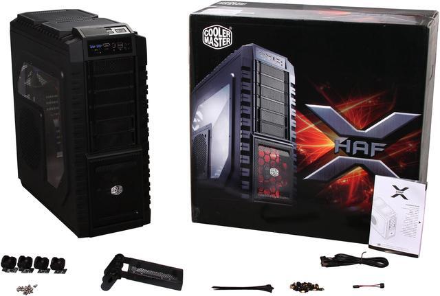 Alt view image 10 of 10 - Cooler Master HAF X - High Air Flow Full Tower Computer Case with Windowed Side Panel and USB 3.0 Ports