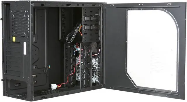 Alt view image 5 of 9 - Cooler Master Elite 430 - Mid Tower Computer Case with All-Black Interior and Windowed Side Panel