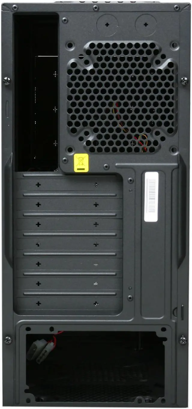 Alt view image 8 of 9 - Cooler Master Elite 430 - Mid Tower Computer Case with All-Black Interior and Windowed Side Panel