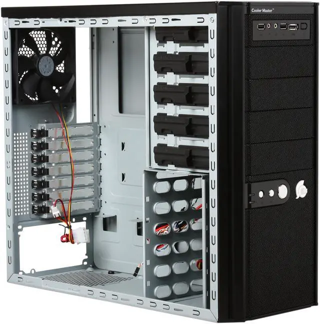 Alt view image 7 of 9 - COOLER MASTER Centurion 5 II Black Steel / Aluminum / Plastic Computer Case