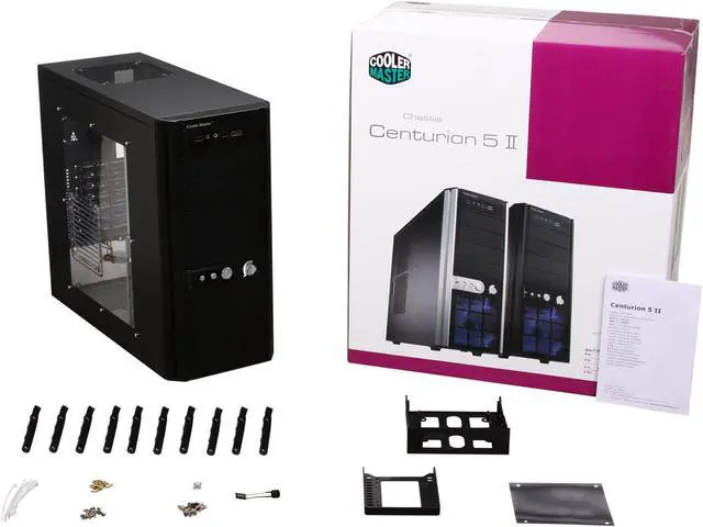 Alt view image 9 of 9 - COOLER MASTER Centurion 5 II Black Steel / Aluminum / Plastic Computer Case