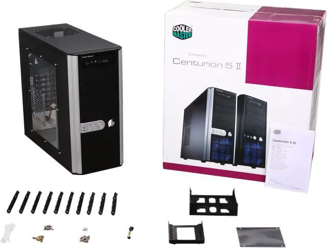Alt view image 9 of 9 - COOLER MASTER Centurion 5 II Silver Steel / Aluminum / Plastic Computer Case