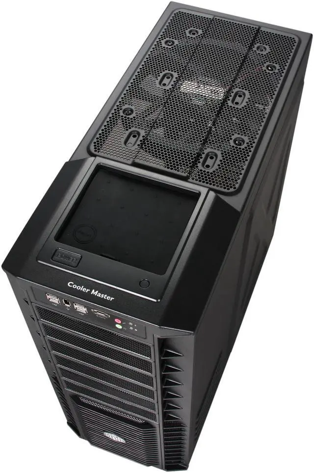 Alt view image 8 of 10 - Cooler Master HAF 932 Black RC-932-KWN3 Black Steel ATX Full Tower Computer Case with Side window