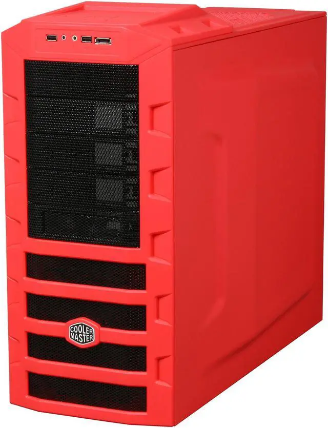 Alt view image 3 of 10 - Cooler Master HAF 922 Red RC-922M-RWN2-GP Red Steel ATX Mid Tower Computer Case