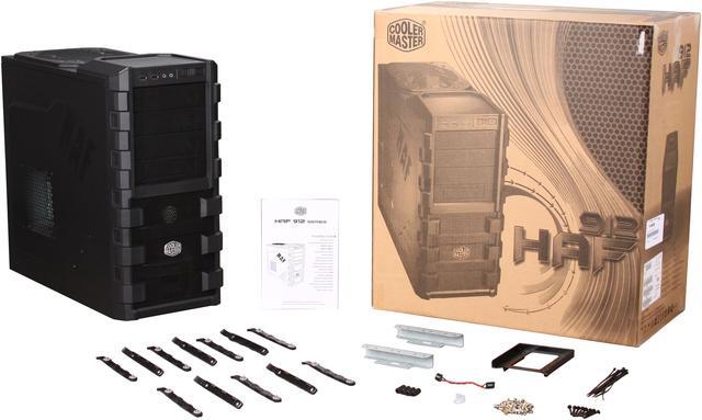 Alt view image 10 of 10 - Cooler Master HAF 912 - Mid Tower Computer Case with High Airflow, Supporting up to Six 120mm Fans and USB 3.0