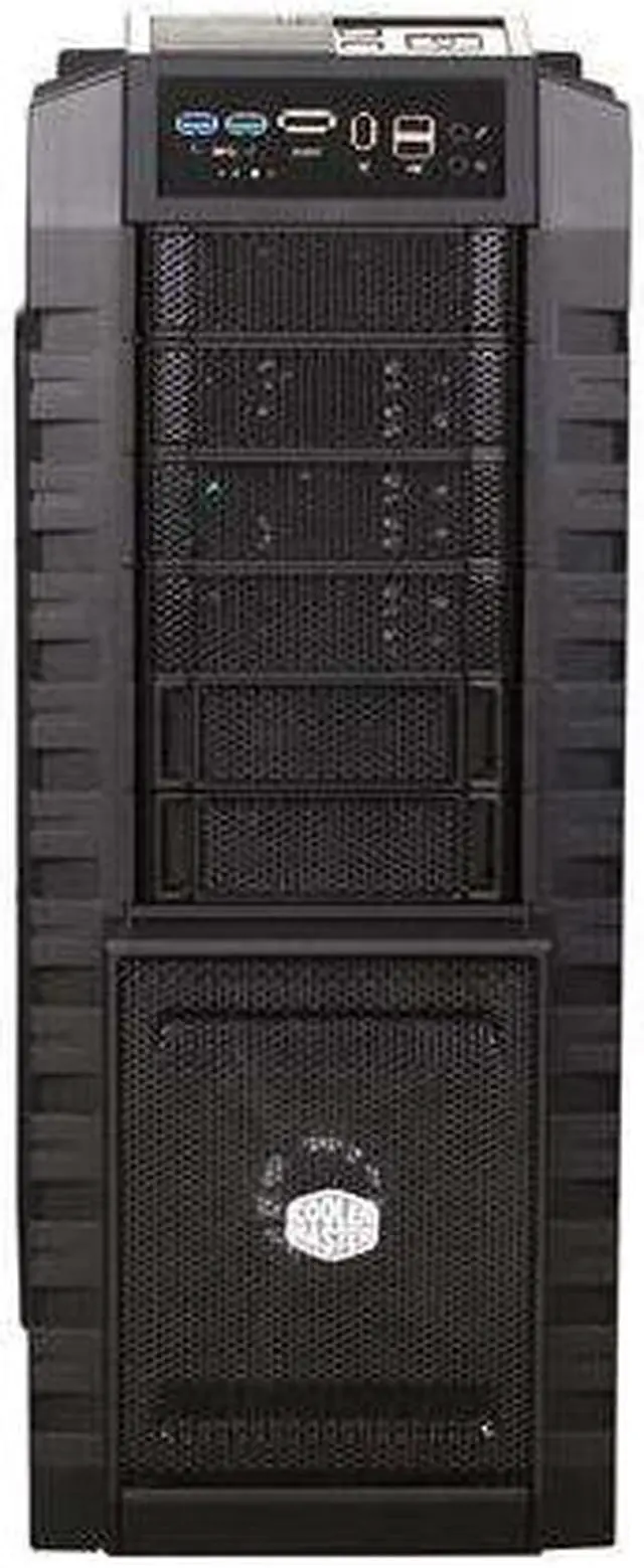 Alt view image 2 of 9 - Cooler Master HAF X RC-942-KKAA00 Black Steel / Plastic ATX Full Tower Computer Case w/ Cooler Master RSA00-80GAD3-US 1000W Power Supply