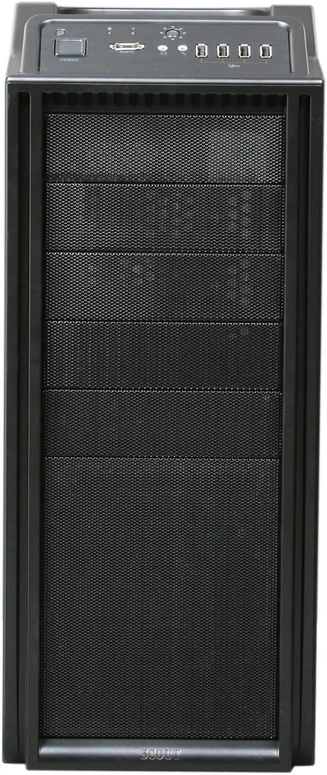 Alt view image 2 of 8 - Cooler Master Storm Scout SGC-2000-KKA3-GP Black Steel / Plastic ATX Mid Tower Computer Case w/ Cooler Master RS700-PCAAE3-US 700W Power Supply