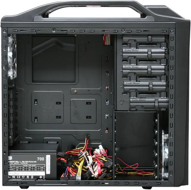 Alt view image 5 of 8 - Cooler Master Storm Scout SGC-2000-KKA3-GP Black Steel / Plastic ATX Mid Tower Computer Case w/ Cooler Master RS700-PCAAE3-US 700W Power Supply