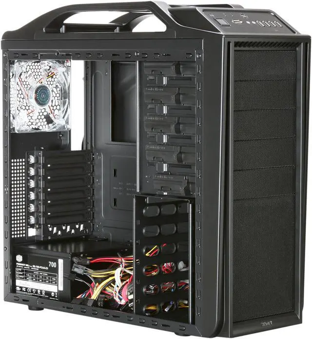 Alt view image 6 of 8 - Cooler Master Storm Scout SGC-2000-KKA3-GP Black Steel / Plastic ATX Mid Tower Computer Case w/ Cooler Master RS700-PCAAE3-US 700W Power Supply