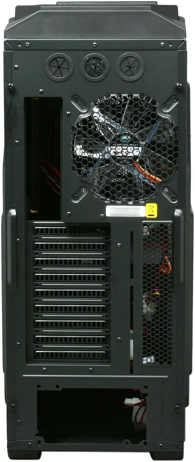 Alt view image 9 of 10 - Cooler Master HAF X Blue Edition - High Air Flow Full Tower Computer Case with Windowed Side Panel and USB 3.0