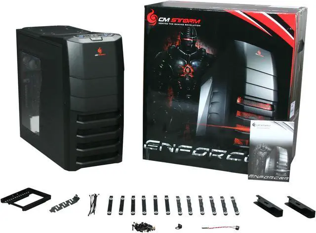 Alt view image 9 of 9 - CM Storm Enforcer - Gaming Mid Tower Computer Case with USB 3.0 and Water Cooling Support