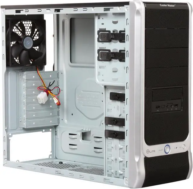 Alt view image 7 of 9 - Cooler Master Elite 330 Upgraded RC-330U-KKN1 Black Steel / Plastic ATX Mid Tower Computer Case