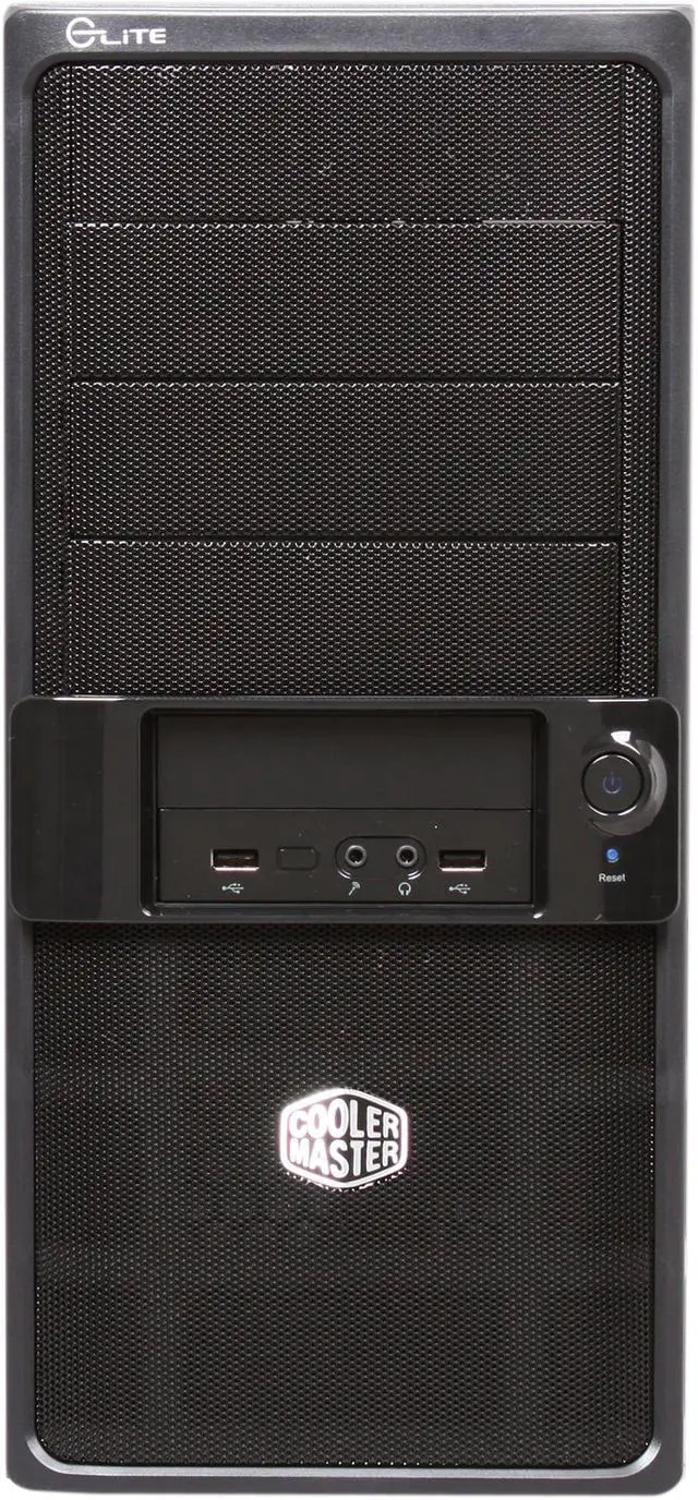 Alt view image 2 of 9 - Cooler Master Elite 335 Upgraded RC-335U-KKN1 Black Steel / Plastic ATX Mid Tower Computer Case