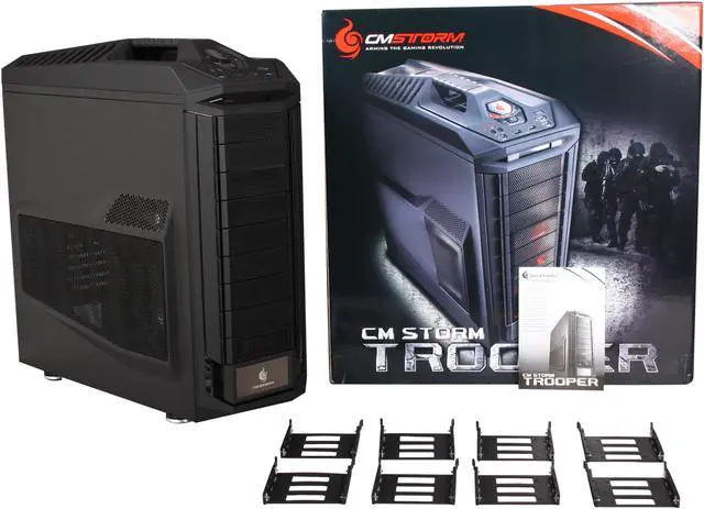 Alt view image 10 of 10 - CM Storm Trooper - Gaming Full Tower Computer Case with Handle and External 2.5" Drive Dock