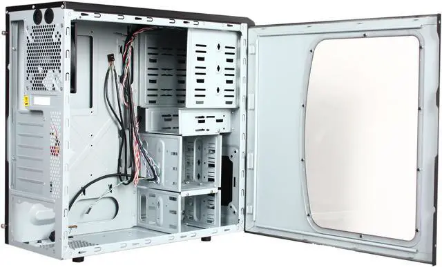 Alt view image 5 of 9 - Cooler Master Elite 311 - Mid Tower Computer Case with Windowed Side Panel and Blue Trim