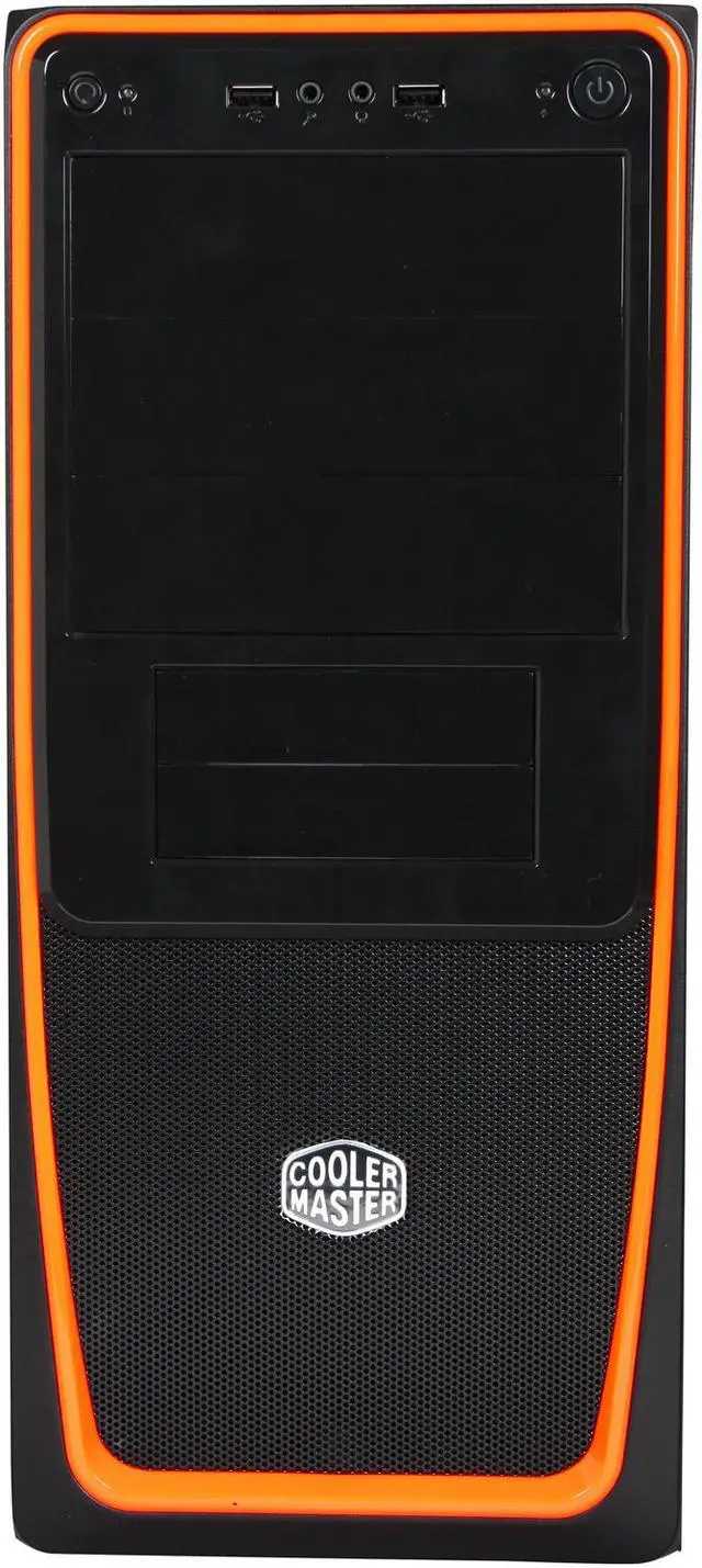 Alt view image 2 of 9 - Cooler Master Elite 311 RC-311B-OWN1 Orange Steel / Plastic ATX Mid Tower Computer Case