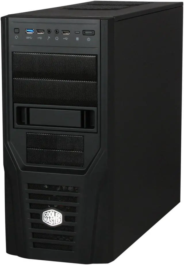 Alt view image 2 of 7 - Cooler Master Elite 431 Plus - Mid Tower Computer Case with Windowed Side Panel and USB 3.0