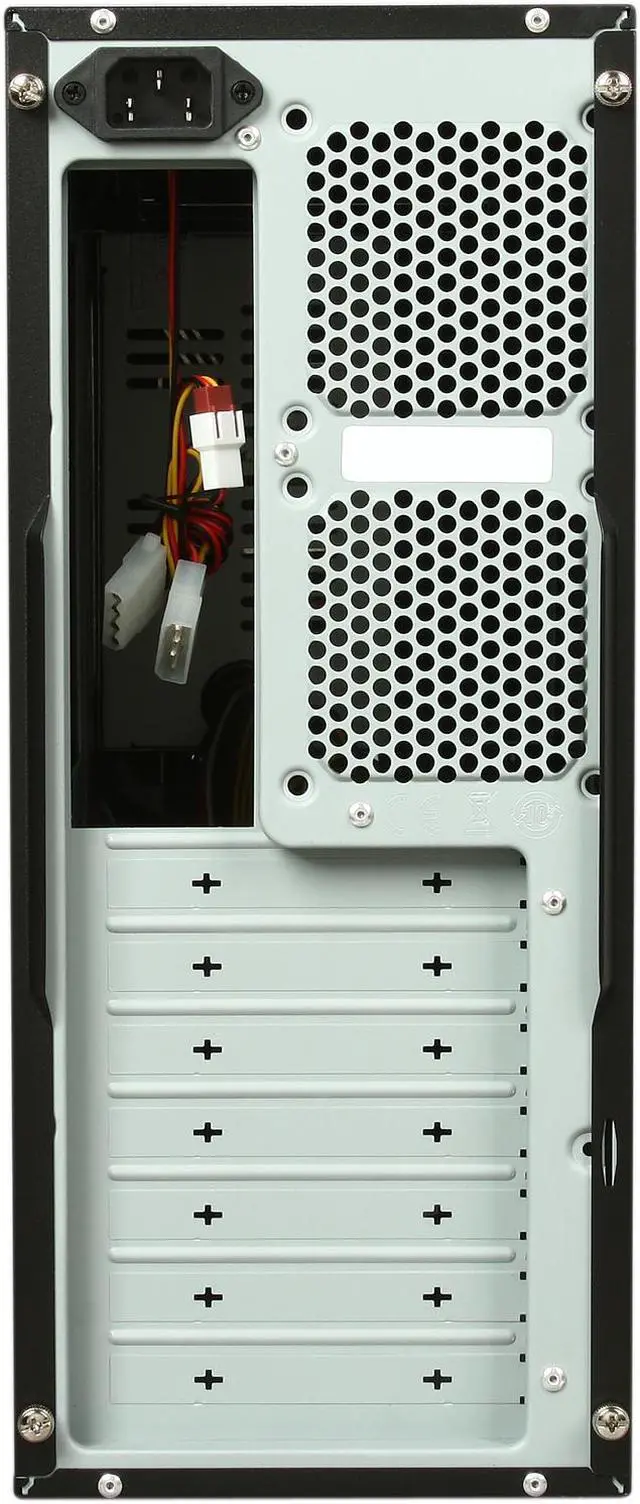 Alt view image 8 of 9 - Cooler Master Elite 361 - Mini Tower Computer Case with 350W Power Supply and Rotatable Logo