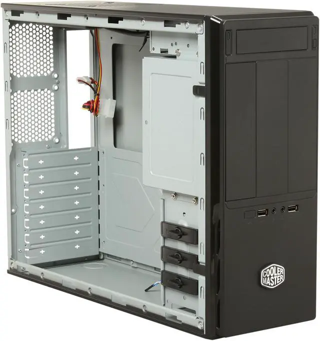 Alt view image 7 of 9 - Cooler Master Elite 361 - Mid Tower Computer Case with Rotatable Logo for Vertical or Horizontal Placement