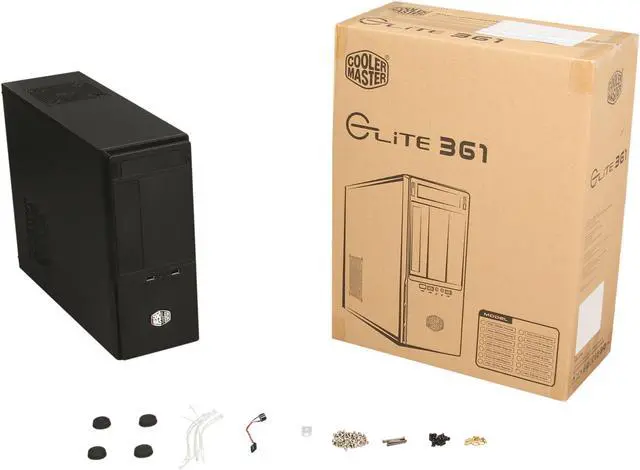 Alt view image 9 of 9 - Cooler Master Elite 361 - Mid Tower Computer Case with Rotatable Logo for Vertical or Horizontal Placement