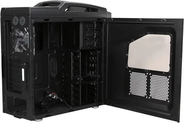 Alt view image 5 of 10 - CM Storm Scout 2 Advanced - Gaming Mid Tower Computer Case with Carrying Handle and Windowed Side Panel - Black