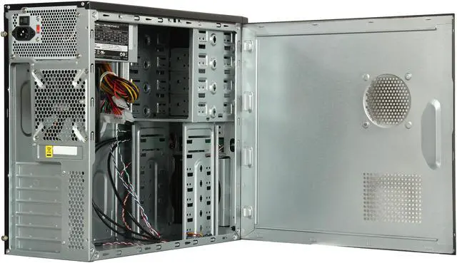Alt view image 6 of 14 - Cooler Master Elite 350 - Mid Tower Computer Case with 500W Power Supply and Blue LED Light Strip