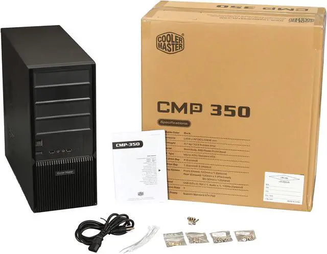 Alt view image 13 of 14 - Cooler Master Elite 350 - Mid Tower Computer Case with 500W Power Supply and Blue LED Light Strip