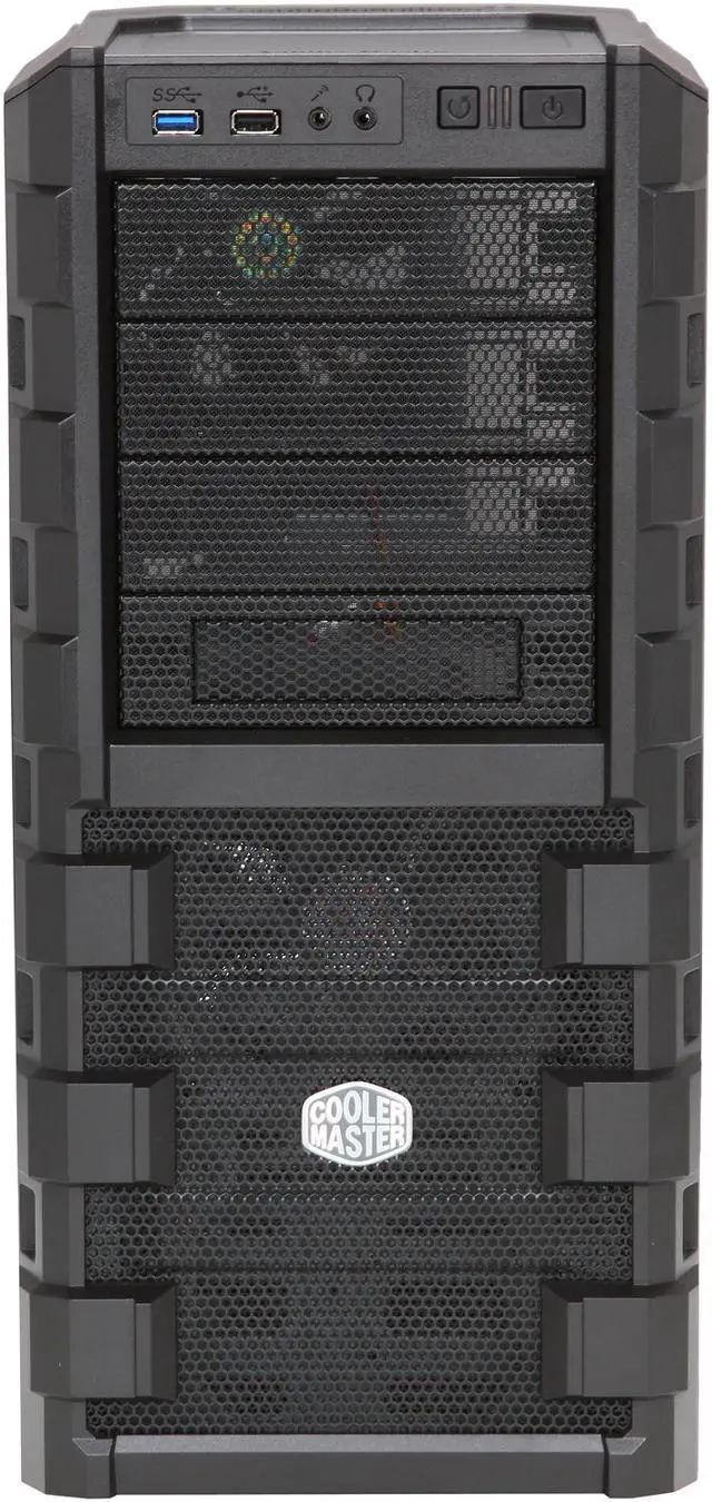 Alt view image 2 of 9 - Cooler Master HAF 912 Blue Edition - High Air Flow Mid Tower Computer Case
