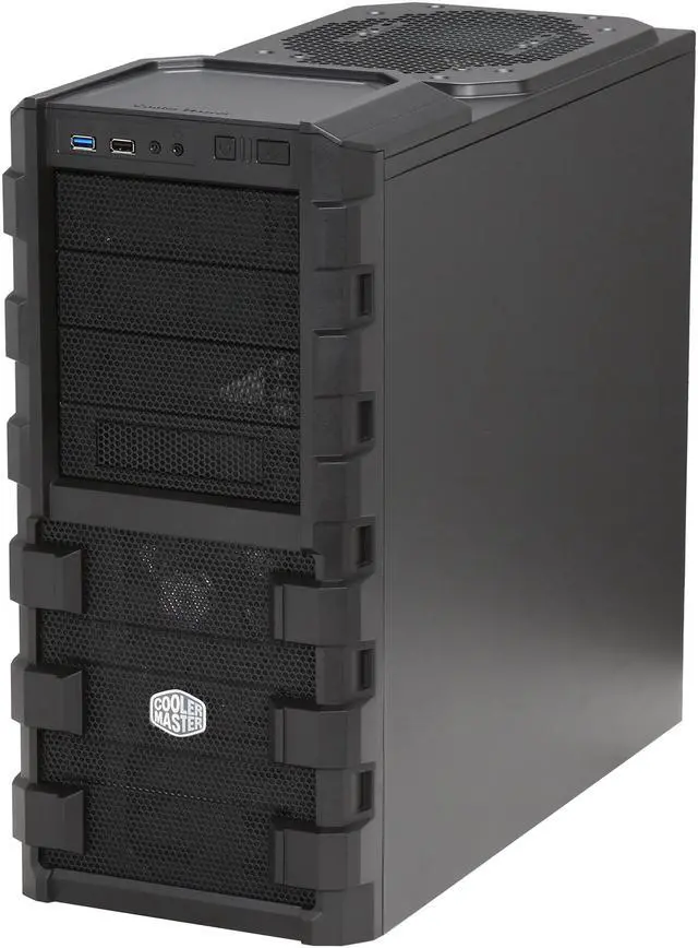 Alt view image 3 of 9 - Cooler Master HAF 912 Blue Edition - High Air Flow Mid Tower Computer Case