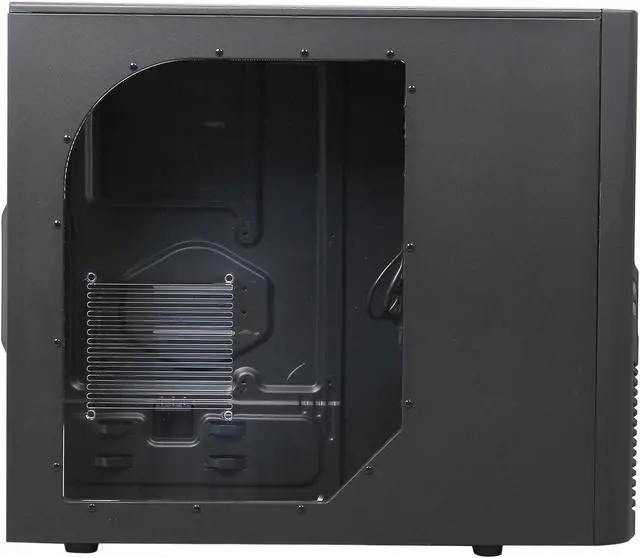 Alt view image 4 of 9 - Cooler Master Elite 430 Red Edition - Mid Tower Computer Case with Windowed Side Panel and All-Black Interior