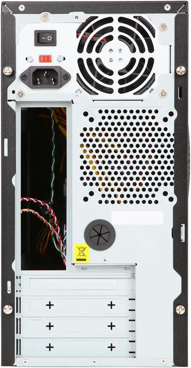 Alt view image 8 of 9 - Cooler Master Elite 344 - Mini Tower Computer Case with 350W Power Supply and USB 3.0