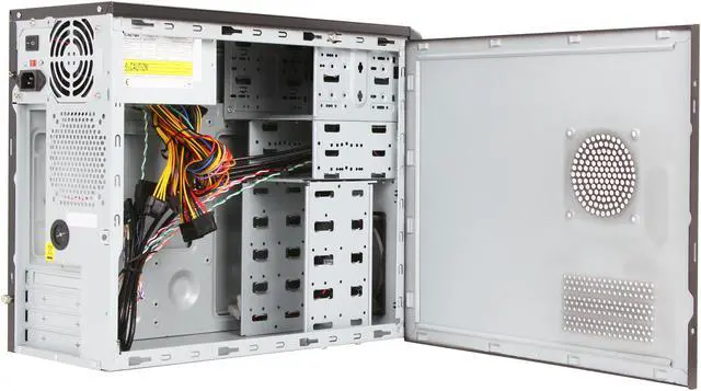 Alt view image 5 of 9 - Cooler Master Elite 344 - Mini Tower Computer Case with 350W Power Supply and USB 3.0