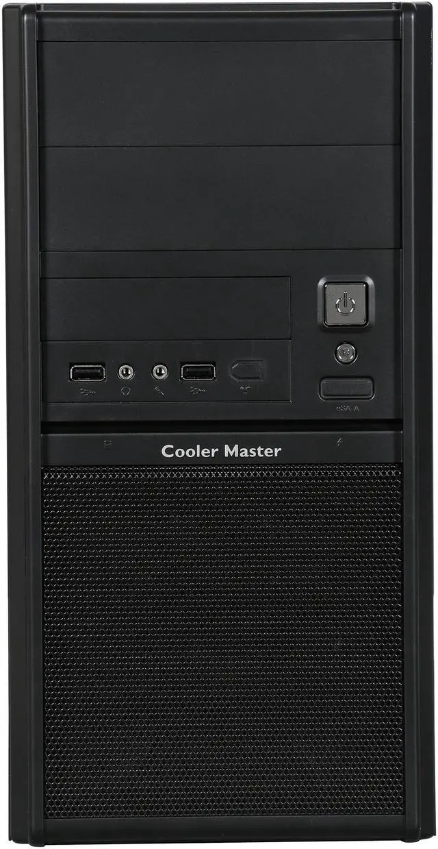 Alt view image 2 of 9 - Cooler Master Elite 342 RC-342-KKRJ-GP Black Steel / Plastic Micro ATX Mini Tower Computer Case 400W Power Supply