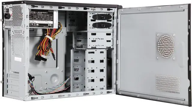 Alt view image 5 of 9 - Cooler Master Elite 342 RC-342-KKRJ-GP Black Steel / Plastic Micro ATX Mini Tower Computer Case 400W Power Supply