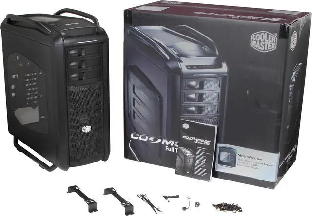 Alt view image 10 of 10 - Cooler Master Cosmos SE - Mid Tower Computer Case with High-End Water Cooling Support and Carrying Handles