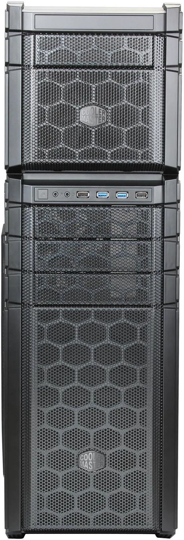 Alt view image 2 of 10 - Cooler Master HAF Stacker 935 Two-Piece Mod-Tower Computer Case with Top Compartment for Extra Storage Space, Water Cooling Support, or Mini-ITX System