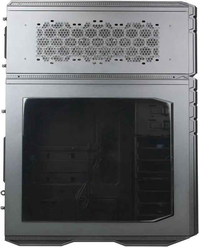 Alt view image 4 of 10 - Cooler Master HAF Stacker 935 Two-Piece Mod-Tower Computer Case with Top Compartment for Extra Storage Space, Water Cooling Support, or Mini-ITX System