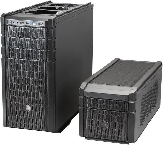 Alt view image 8 of 10 - Cooler Master HAF Stacker 935 Two-Piece Mod-Tower Computer Case with Top Compartment for Extra Storage Space, Water Cooling Support, or Mini-ITX System