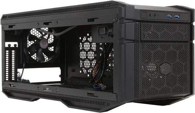 Alt view image 7 of 9 - Cooler Master HAF Stacker 915F Mini-ITX Computer Case - Supports Large CPU Air Coolers (Front PSU Mount)