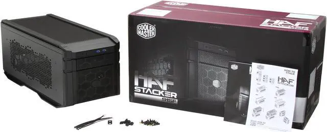 Alt view image 9 of 9 - Cooler Master HAF Stacker 915F Mini-ITX Computer Case - Supports Large CPU Air Coolers (Front PSU Mount)