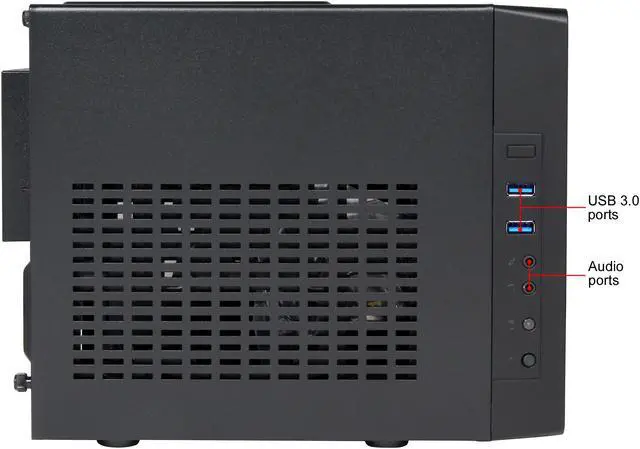 Alt view image 6 of 12 - COOLER MASTER Elite 110 RC-110-KKN2 Midnight Black Steel / Plastic Mini-ITX Tower Computer Case