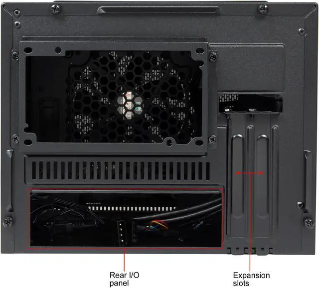 Alt view image 11 of 12 - COOLER MASTER Elite 110 RC-110-KKN2 Midnight Black Steel / Plastic Mini-ITX Tower Computer Case