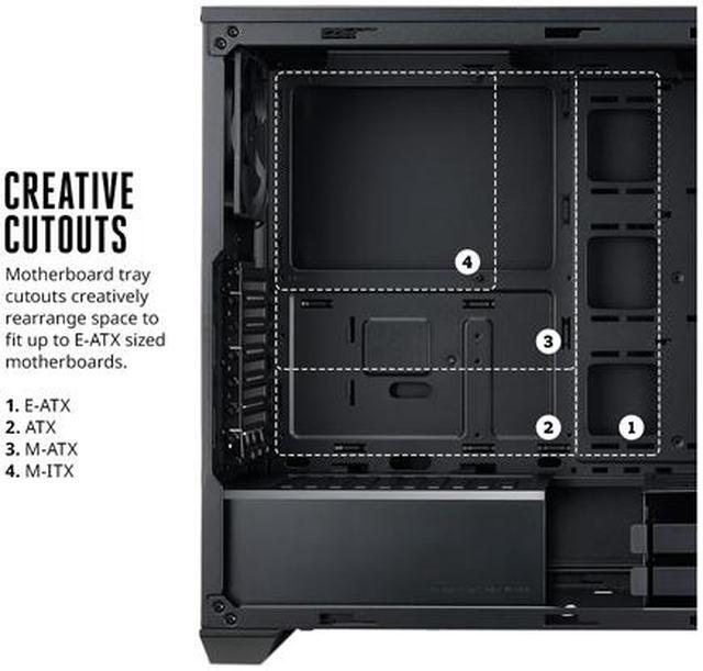 Alt view image 5 of 9 - Cooler Master MasterBox 5 Black Mid-tower with Internal Configuration, Six Routing Cut-outs, Nine SSD mount positions and Seven Expansion Slots